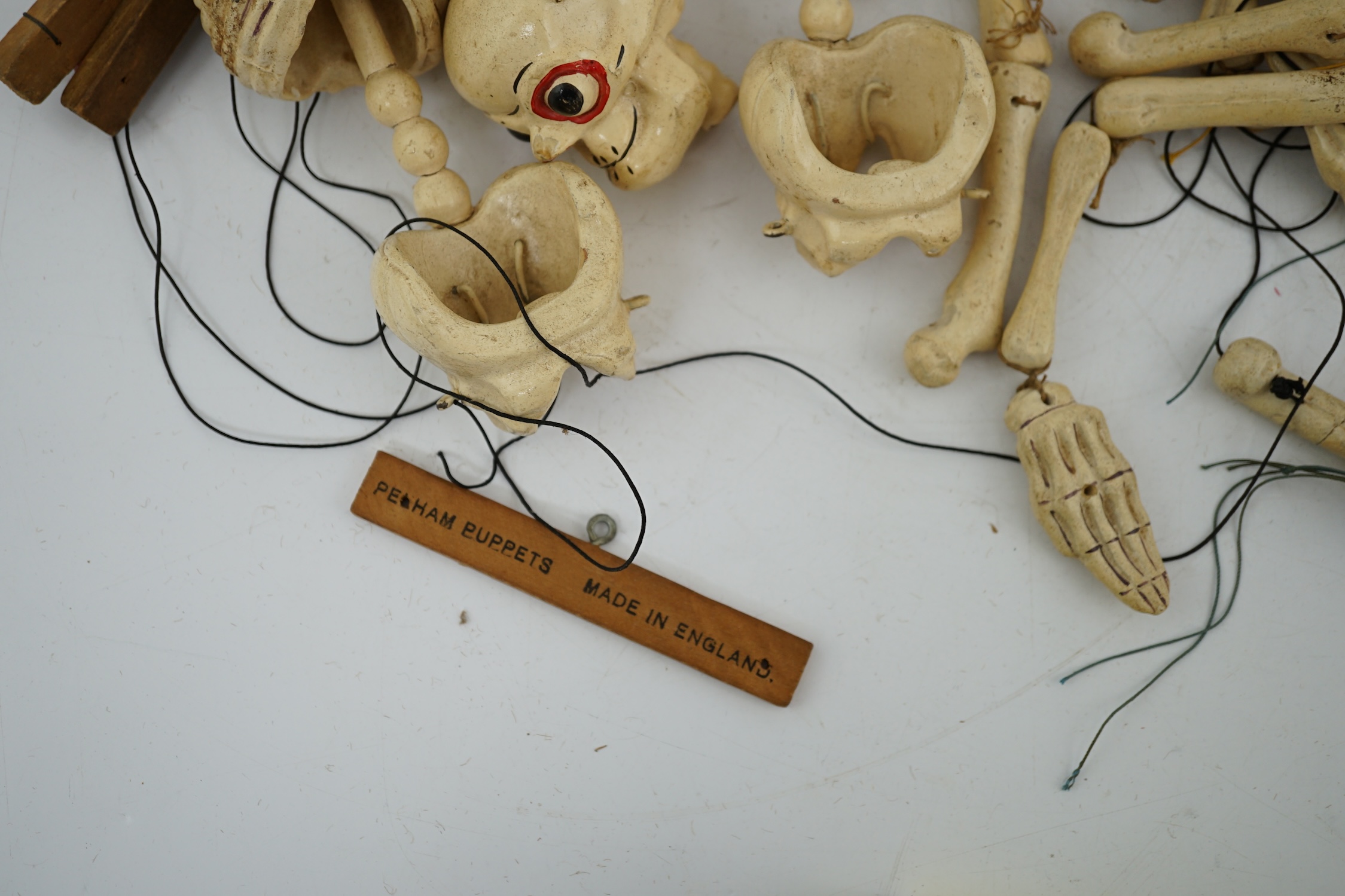Two Pelham puppet skeletons